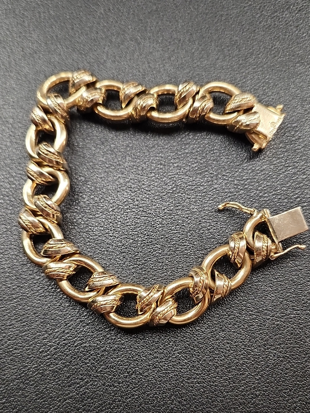 Gold Link Chain Bracelet - Polished 35+ Grams 14k Gold